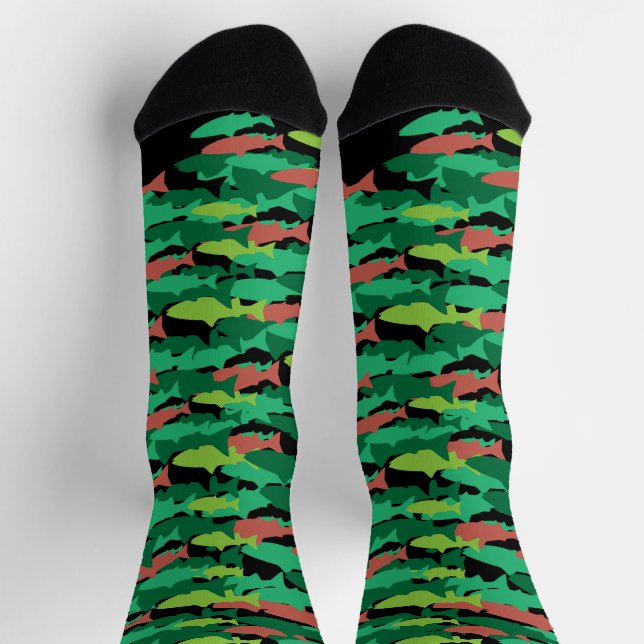 School Of Trout Customise COLOR's Socks (Top)