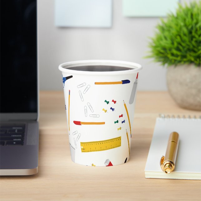 School Office & Crafts Supplies Pattern Paper Cups (Insitu)