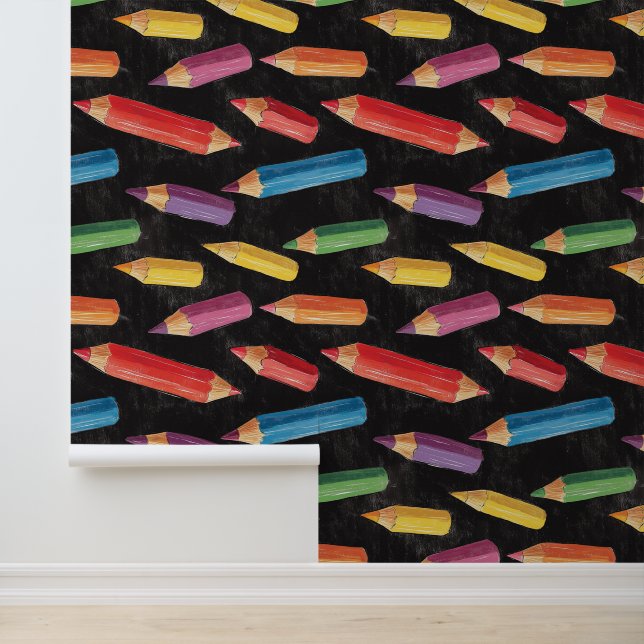 School Or Kindergarten Wall Decor Colourful Pencil (Application)