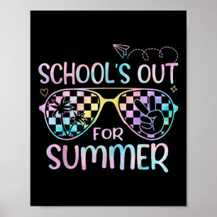 School Out For Summer Last Day Of School Kids Girl Poster