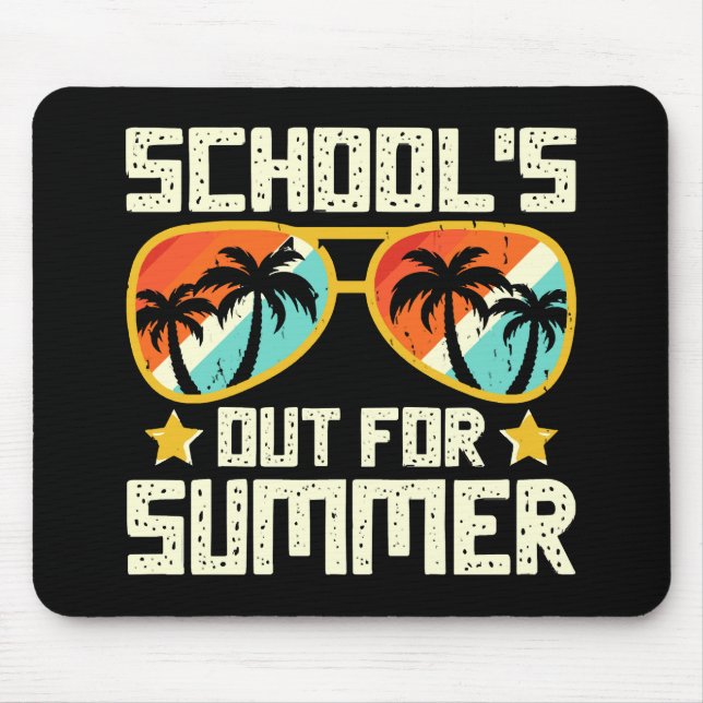School Out For Summer Mouse Mat (Front)