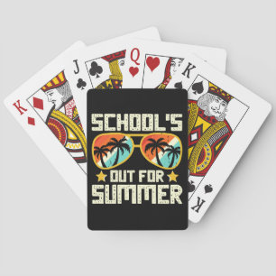 School Out For Summer Playing Cards