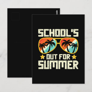 School Out For Summer Postcard