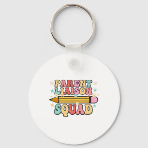 School Parent Liaison Squad Retro Back To School Key Ring