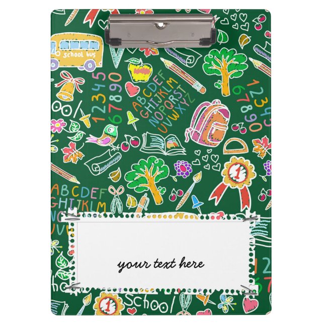 School pattern clipboard (Front)