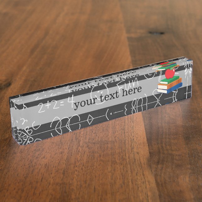 School pattern nameplate (Side)