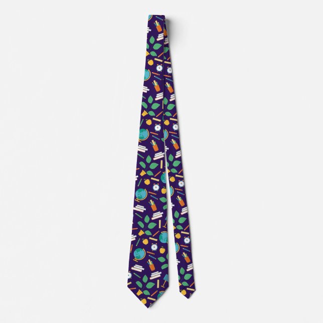 School pattern neck tie (Front)