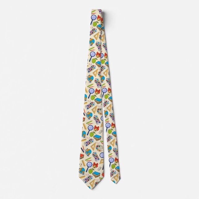 School pattern neck tie (Front)