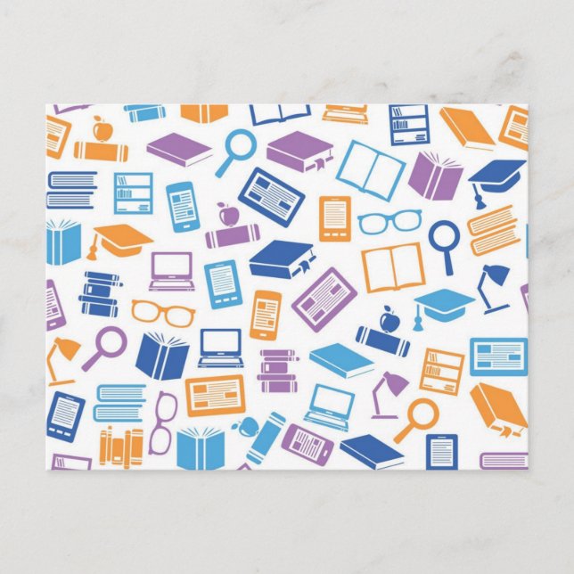 School pattern postcard (Front)