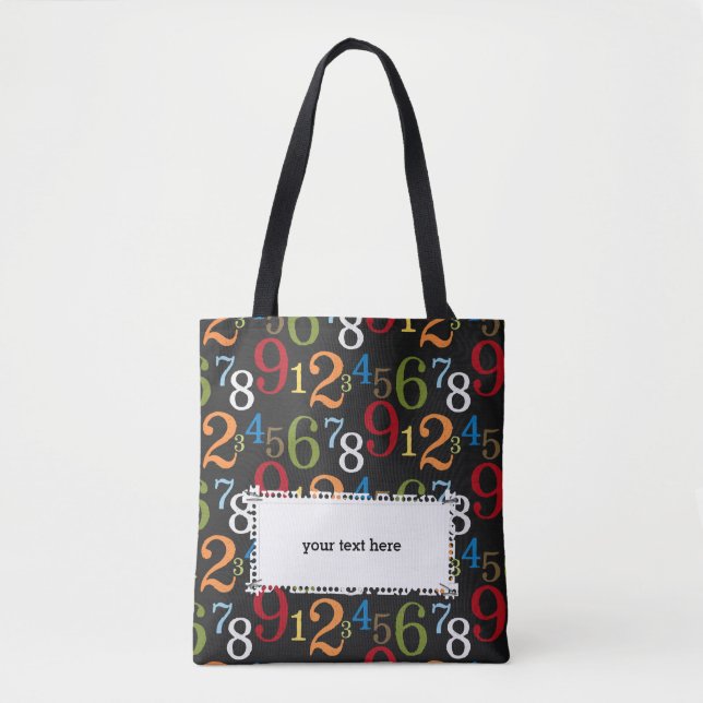School pattern tote bag (Front)