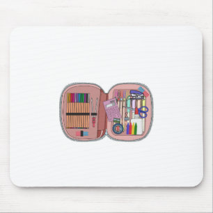 School Pencil Case Mouse Mat