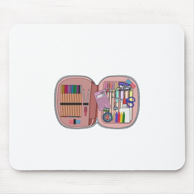 School Pencil Case Mouse Mat (Front)