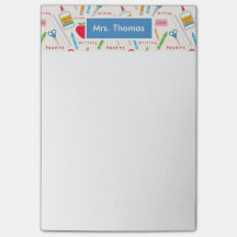 School Personalised Post It Notepad
