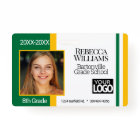 School Photo Badge - Green and Gold
