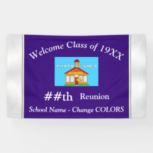 School Photo Personalised Class Reunion Banners