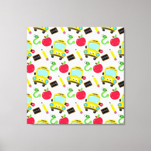 School Premium Wrapped Canvas (Gloss)