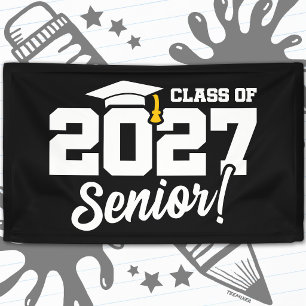 School Pride Graduation Year Senior Class of 2027 Banner