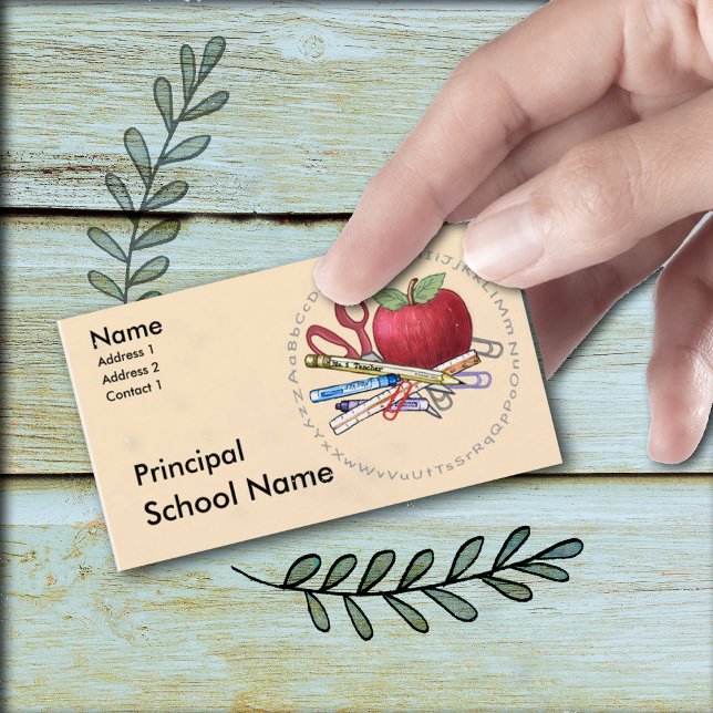 School Principal Business Card (Creator Uploaded)