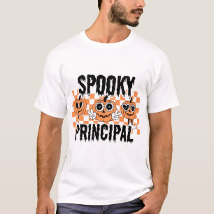 School Principal Halloween Spooky Principal Custom T-Shirt