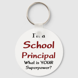 School principal key ring