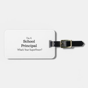 School Principal Luggage Tag