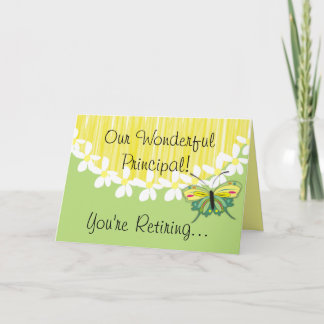 School Principal Retirement Card