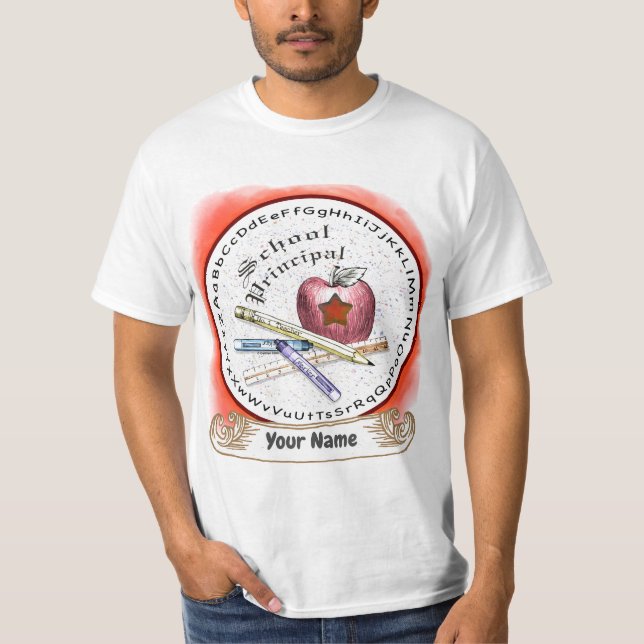 School Principal T-Shirt (Front)