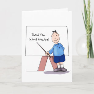 School Principal Thank You Card, from student Card