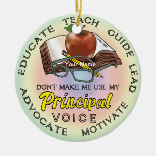 School Principal Voice  ornament 