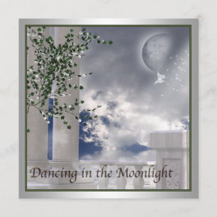 School Prom Invitations Moonlight Dance Prom