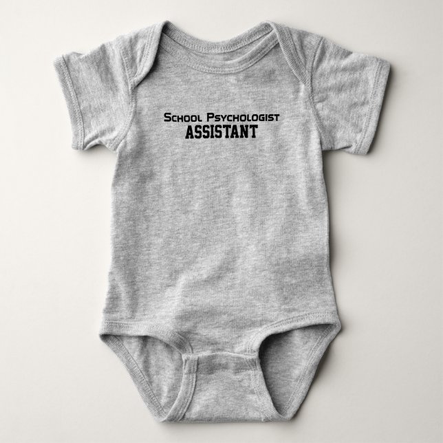 School Psychologist Assistant Baby Bodysuit (Front)