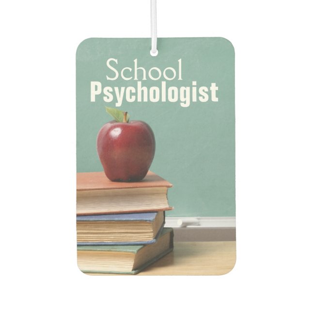 School Psychologist Car Air Freshener (Front)