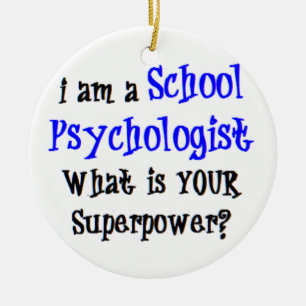 school psychologist ceramic tree decoration