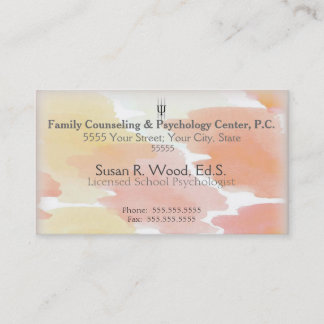 School Psychologist Custom Business Cards