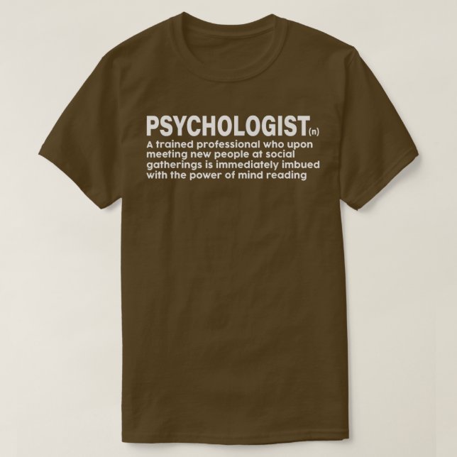 School Psychologist definition funny  T-Shirt (Design Front)