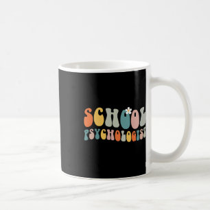 School Psychologist Groovy Retro Vintage Psycholog Coffee Mug