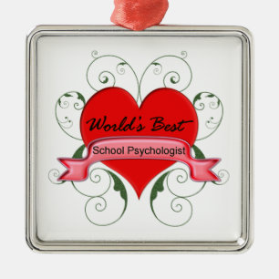 School Psychologist Metal Tree Decoration