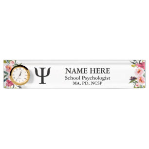 School Psychologist Nameplate