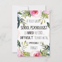 School Psychologist Office decor Appreciation Gift