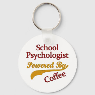 School Psychologist Powered By coffee Key Ring