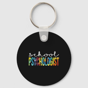 School Psychologist Tie Dye Appreciation Day Ck To Key Ring
