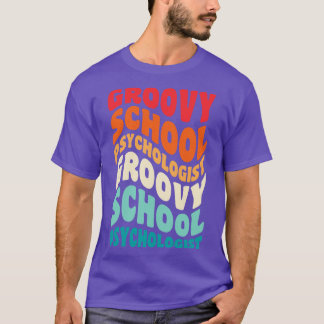 School Psychologist Vintage Retro 60s 70s 80s Vibe T-Shirt