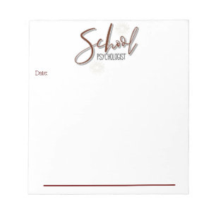 School Psychologist's Office Memo Notepad
