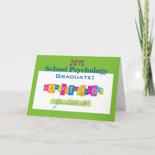 School Psychology Graduation Card