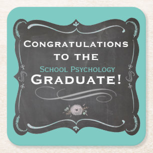 School Psychology Graduation Coasters
