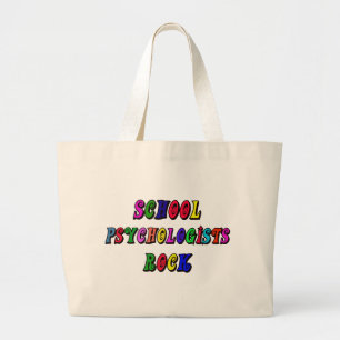SCHOOL PSYCOLOGIST ROCK LARGE TOTE BAG