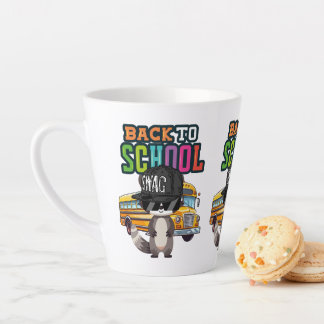 School Racoon Latte Mug