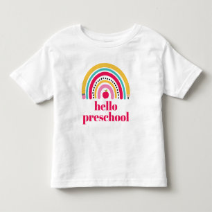 School Rainbow Personalised Name back to school To Toddler T-Shirt