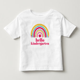 School Rainbow Personalised Name back to school Toddler T-Shirt