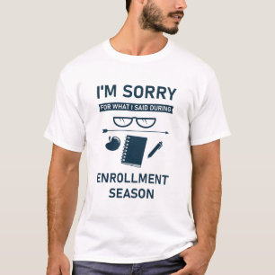 School Registrar Enrollment Appreciation T-Shirt